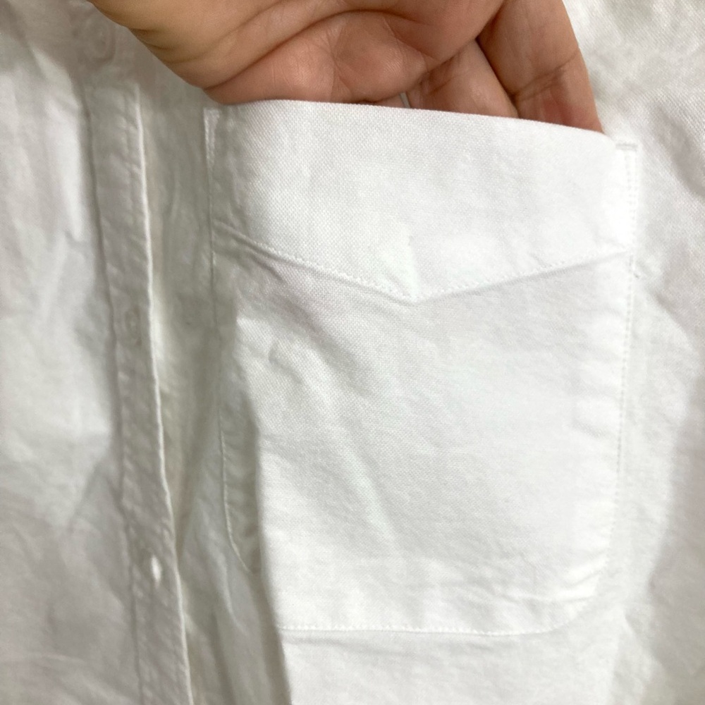 Everlane The Relaxed Oxford Shirt In White Size 12 - Picture 7 of 15
